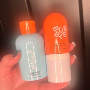 Bubble Skincare Duo - Gel cleanser & Spray toner for oily skin